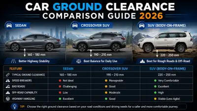 Car Ground Clearance Compared: Sedan, SUV & Popular Cars Ground Clearance Guide