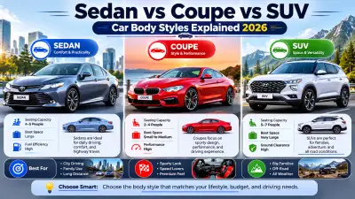 Sedan vs Coupe vs SUV: Complete Guide to Car Body Styles Explained (2026)