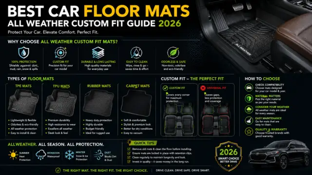 Best Car Floor Mats: All-Weather, Custom-Fit & Budget Picks
