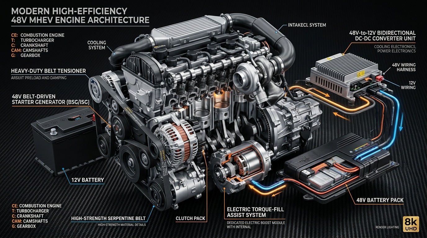 In-depth visual guide and comparison for Why Do Modern Cars Use 48V Mild-Hybrid Systems? How 48V Technology Improves Performance & Fuel Economy