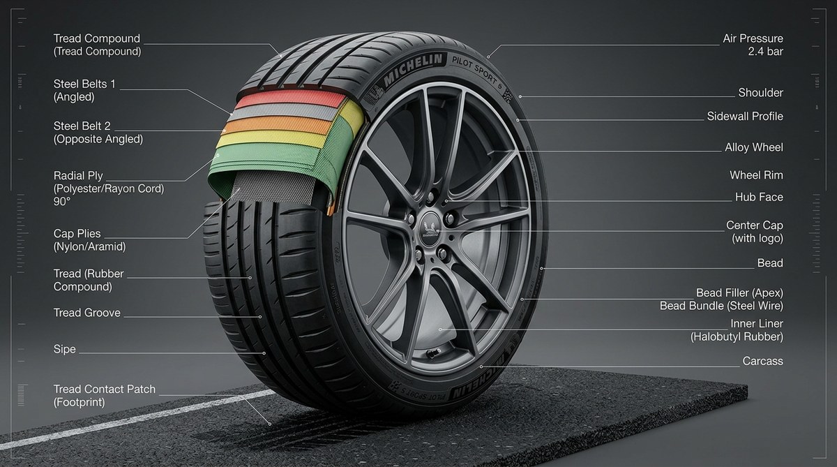 In-depth visual guide and comparison for Car Tire Size Explained: What 205/55 R16 Means and How Tire Size Changes Ride, Grip and Mileage