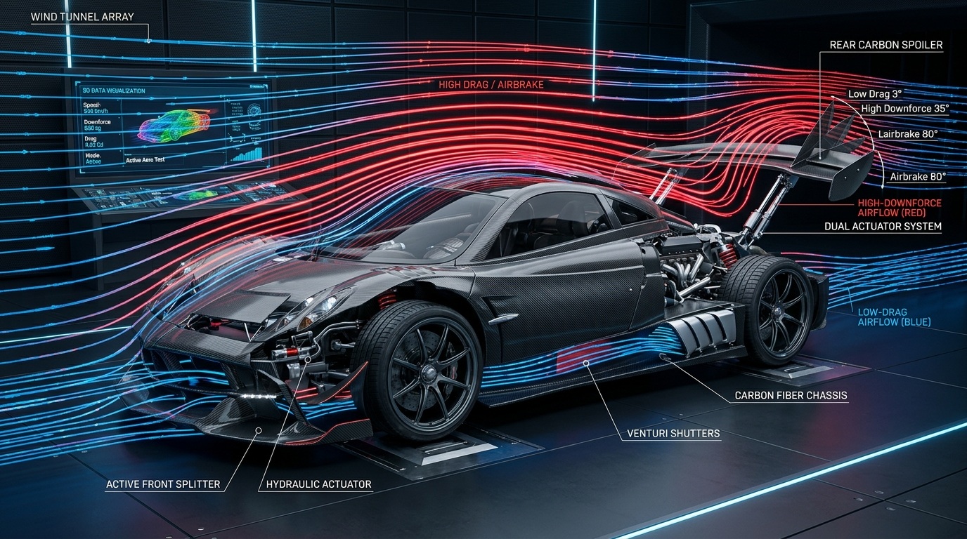 In-depth visual guide and comparison for Active Aerodynamics Explained: How Sports Cars Use Wings, Spoilers & Aero Braking to Go Faster