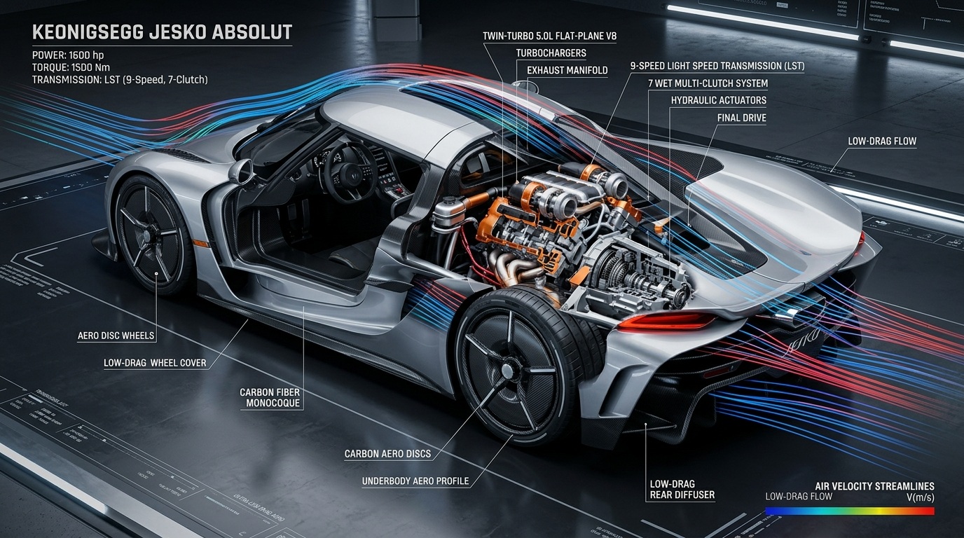 In-depth visual guide and comparison for FAST CAR — Koenigsegg Jesko Absolut 2026: The Ultimate Hypercar Built for Extreme Speed