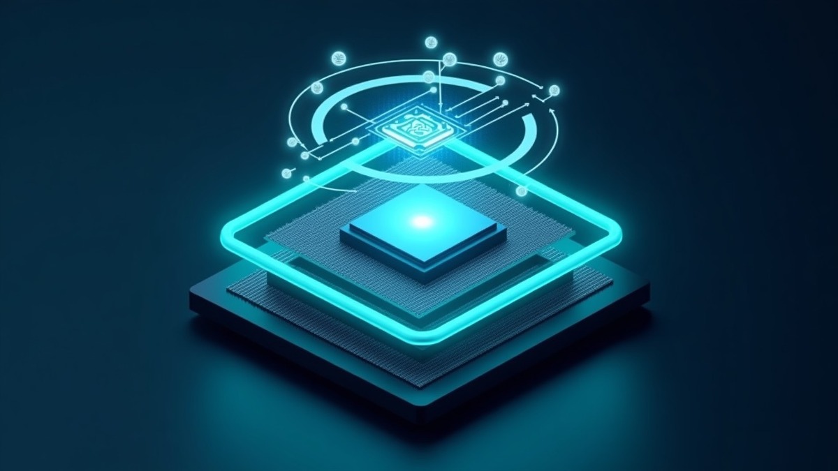 3D architectural breakdown of AI agent security layers featuring Hardware Root of Trust and execution sandbox
